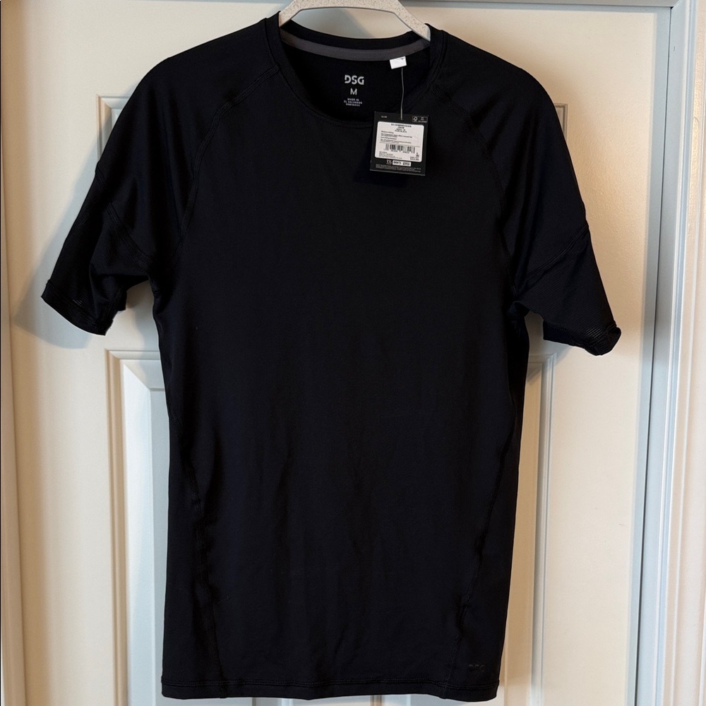 DSG Men's Classic Black Short Sleeve compression Tee